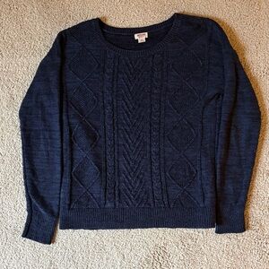 Mossimo Supply Co. Dark Blue Crew Neck Sweater